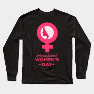 Women's Day Cute 8TH March Long Sleeve T-Shirt